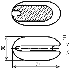 Чертеж изолятора ИТО-20 / 4376. Размеры, габариты.