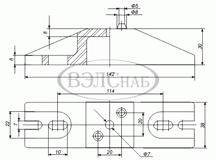 Изолятор ОФП-2 (ОФИ-5). Чертеж