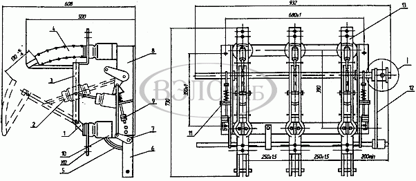 Выключатели нагрузки ВНРп-10/400-10зп У3